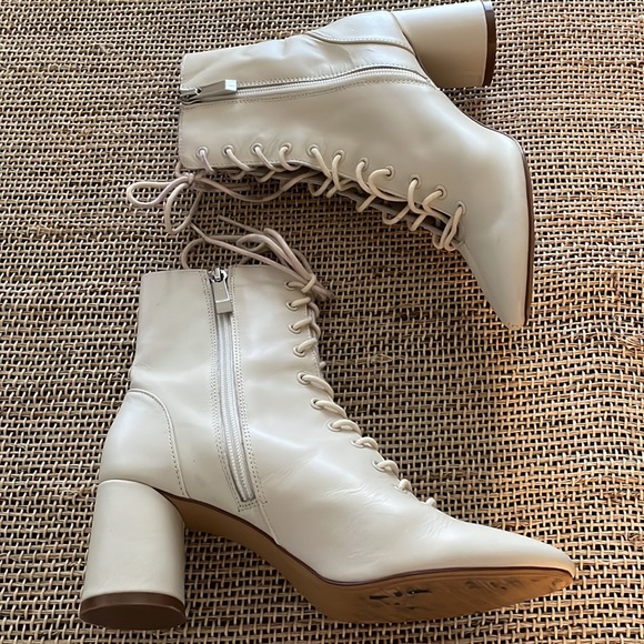 COPY - ZARA Trafaluc Lace up Ankle Boots - Picture 2 of 8